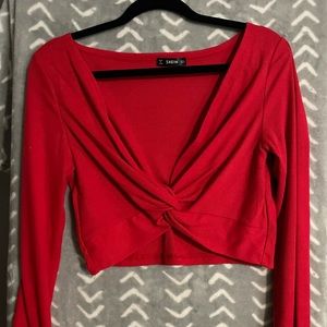 NWOT SHEIN long sleeve crop top
